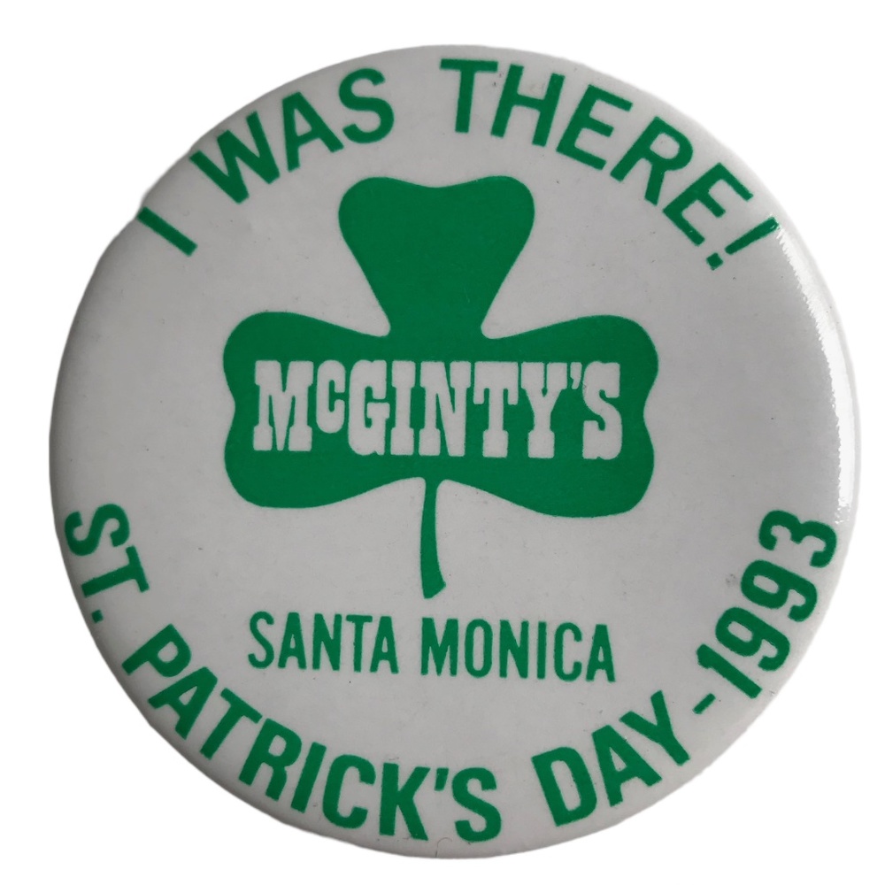 Vintage 1993 St. Patrick's Day Button